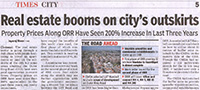 ORR property appreciation — Times of India