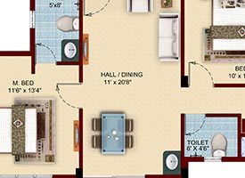 UNIT 7 - 2BHK NORTH FACING
