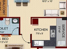 UNIT 10A - 3BHK EAST FACING