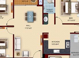 UNIT 13 - 4BHK SOUTH FACING