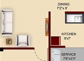 UNIT 3 - 2BHK WEST FACING