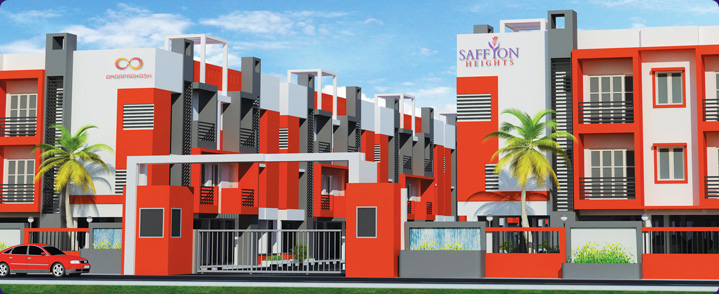 Saffron Heights front elevation, Pallavaram, Chennai